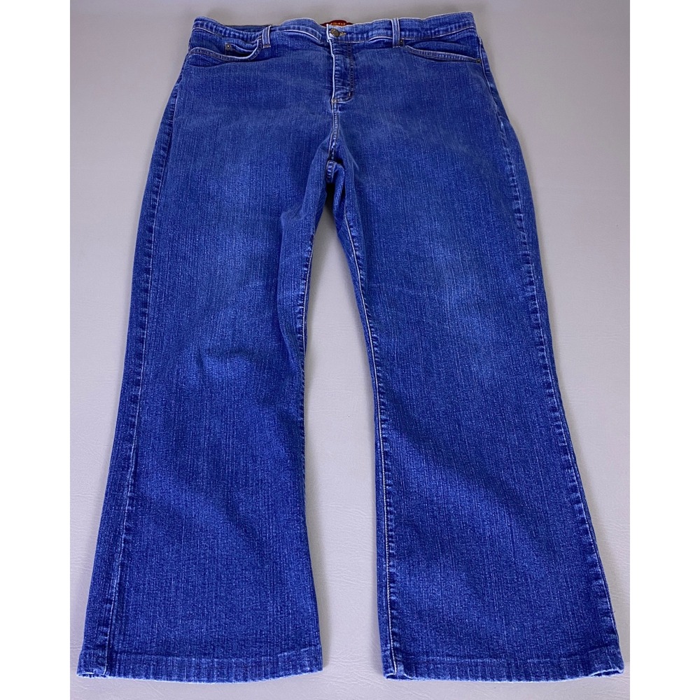 NYDJ Not Your‎ Daughters Jeans Plus Size 24W Blue Bootcut High Rise Stretch USA